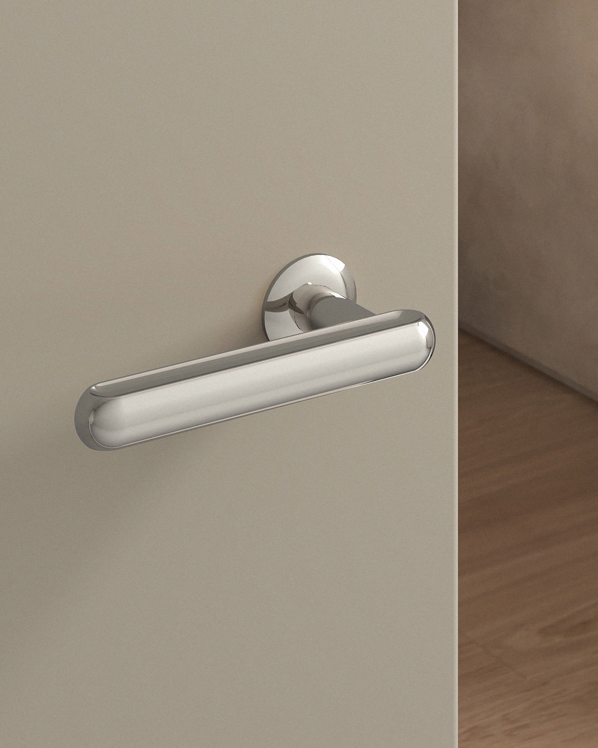 Boerum Door Lever Set Mortise / 1.5" Rose - Single Dummy / Polished Nickel