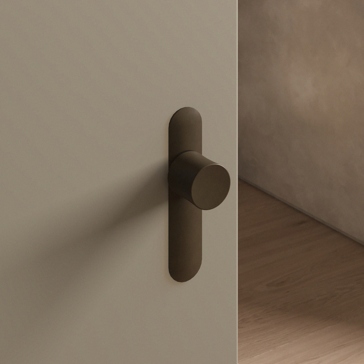 Leonard door knob set, mortise, escutcheon, Oil Rubbed Bronze