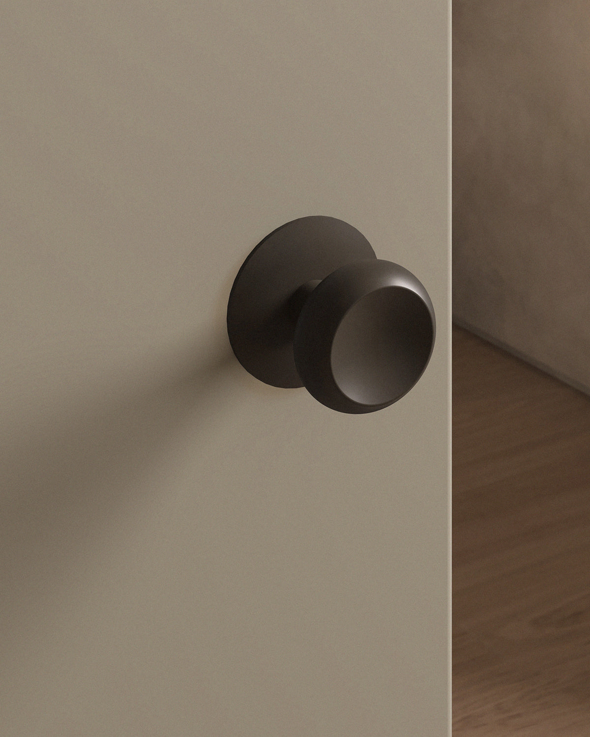 Boerum Door Knob Set Tubular / 2.5" Rose - Single Dummy / Oil Rubbed Bronze