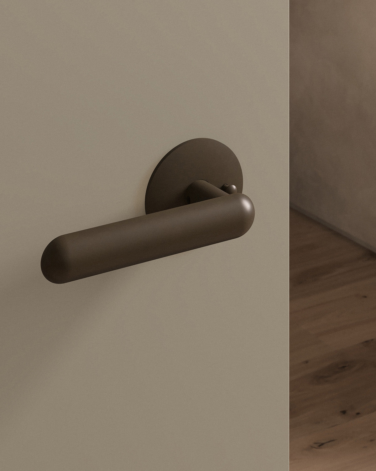 Cheever door lever set, tubular, rose, privacy, Oil Rubbed Bronze