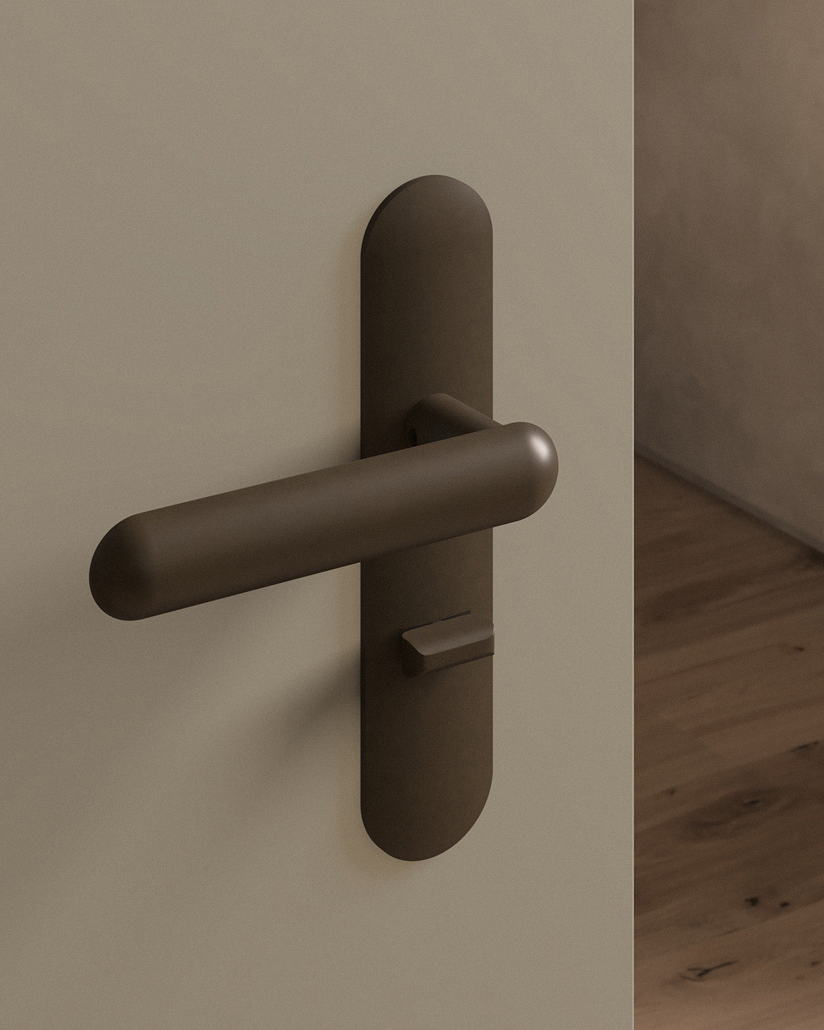 Cheever door lever set, mortise, escutcheon, privacy, Oil Rubbed Bronze
