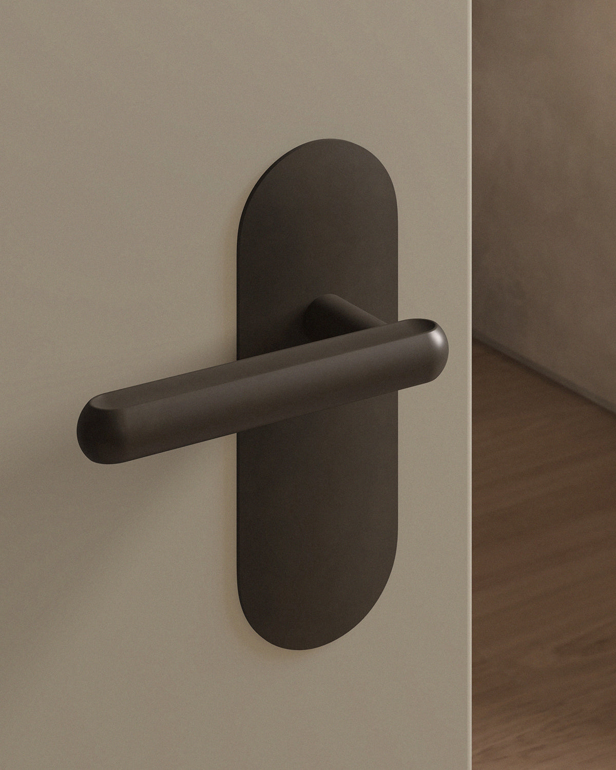 Boerum Door Lever Set Tubular / 2.5" Escutcheon - Passage / Oil Rubbed Bronze