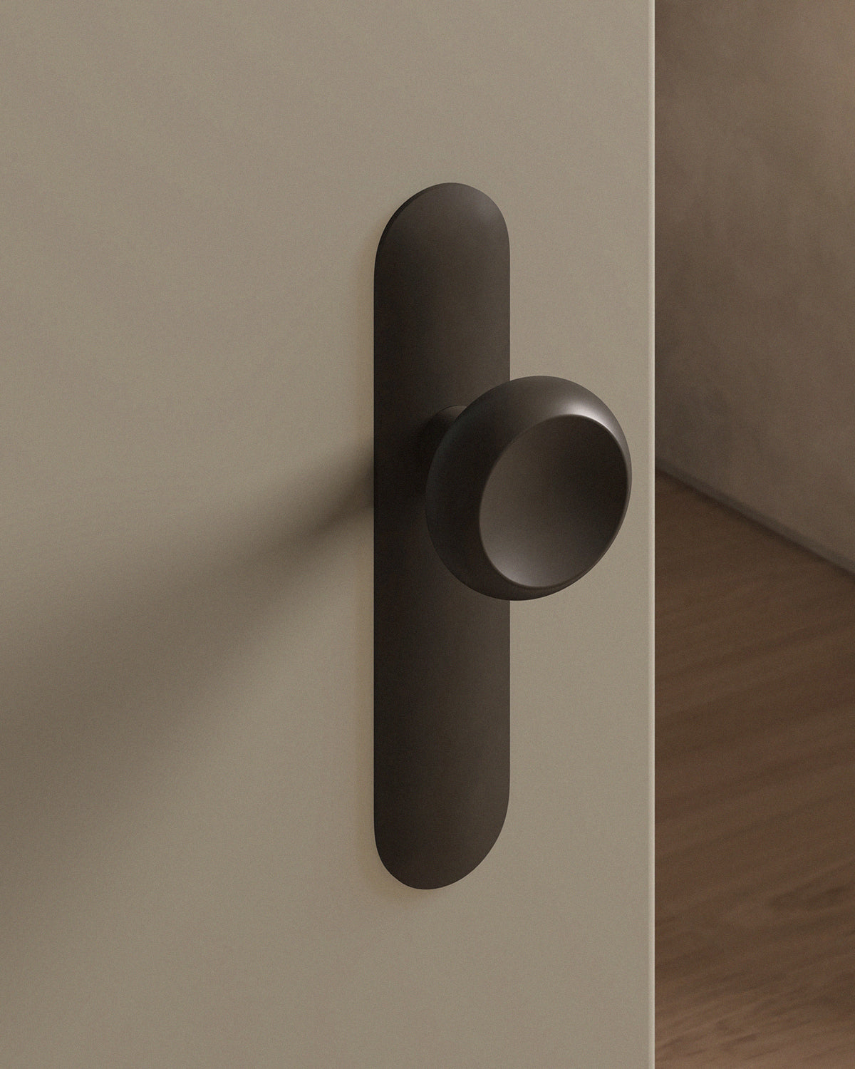 Boerum Door Knob Set Mortise / 1.5" Escutcheon - Passage / Oil Rubbed Bronze