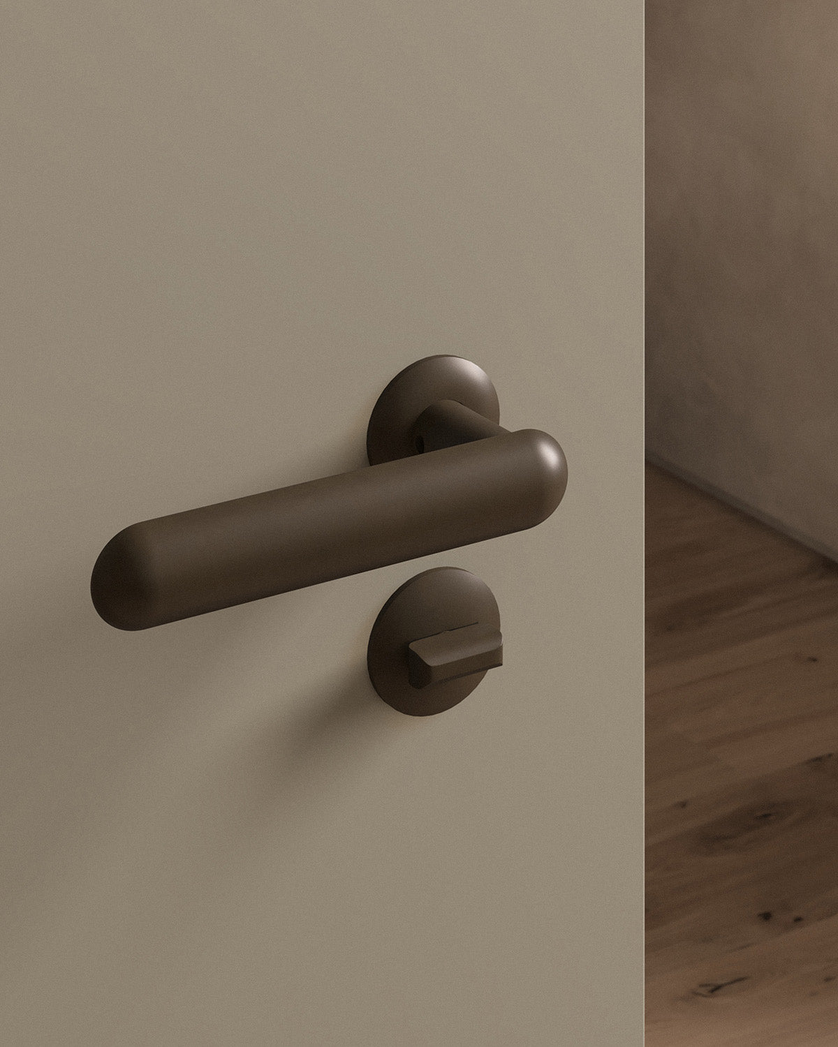 Cheever door lever set, mortise, rose, privacy, Oil Rubbed Bronze